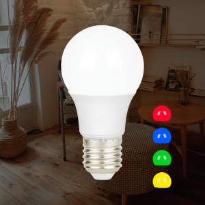 China Wholesale Led Bulb String Lights Factories Quotes - LED Bulb with Four Color Lamp Cover   – Red100